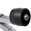 vidaXL Boat Trailer with Bottom Support Bracket and Keel Rollers in Silver