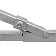 vidaXL Boat Trailer with Bottom Support Bracket and Keel Rollers in Silver