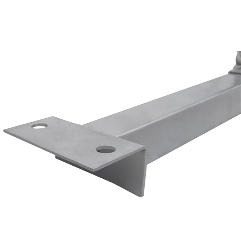 vidaXL Boat Trailer with Bottom Support Bracket and Keel Rollers in Silver