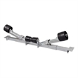 vidaXL Boat Trailer with Bottom Support Bracket and Keel Rollers in Silver