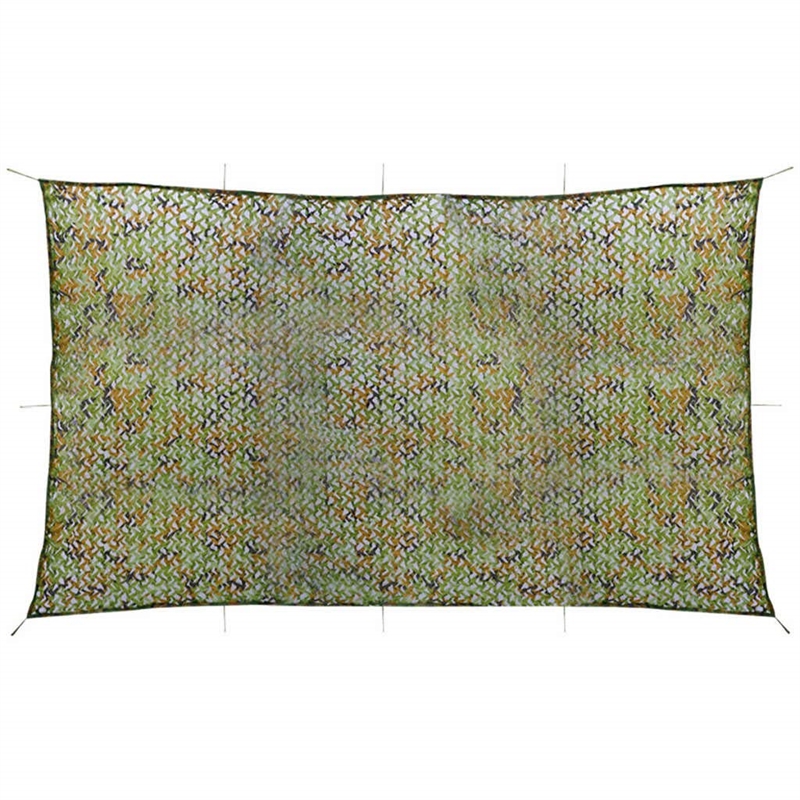 vidaXL 9.8'x16.4' Camouflage Net with Storage Bag in Green