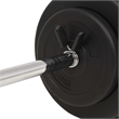 vidaXL 66.1lbs Barbell Set in Black