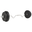 vidaXL 66.1lbs Barbell Set in Black