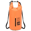 vidaXL 5.3 gal PVC Dry Bag with Zipper in Orange