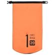 vidaXL 5.3 gal PVC Dry Bag with Zipper in Orange