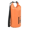 vidaXL 5.3 gal PVC Dry Bag with Zipper in Orange