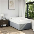 vidaXL Twin XL Engineered Wood Bed Frame in Light Grey