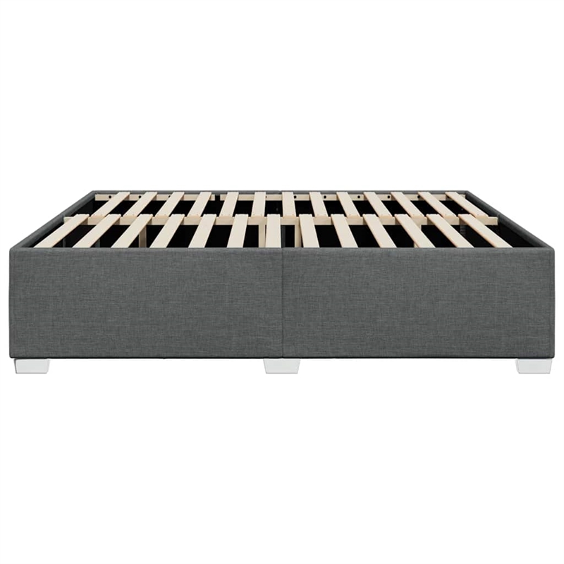 vidaXL Engineered Wood California King Bed Frame in Dark Gray
