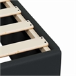 vidaXL Engineered wood Twin Bed Frame in Black