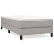 vidaXL Twin Fabric Bed Frame without Mattress in Light Gray