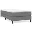 vidaXL Engineered Wood Twin Bed Frame in Dark grey