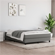 vidaXL Engineered Wood Bed Queen Frame in Dark Grey