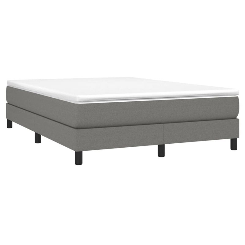 vidaXL Engineered Wood Bed Queen Frame in Dark Grey