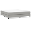vidaXL King Bed Frame without Mattress in Light Gray