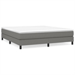 vidaXL Full Engineered Wood Bed Frame in Dark Grey