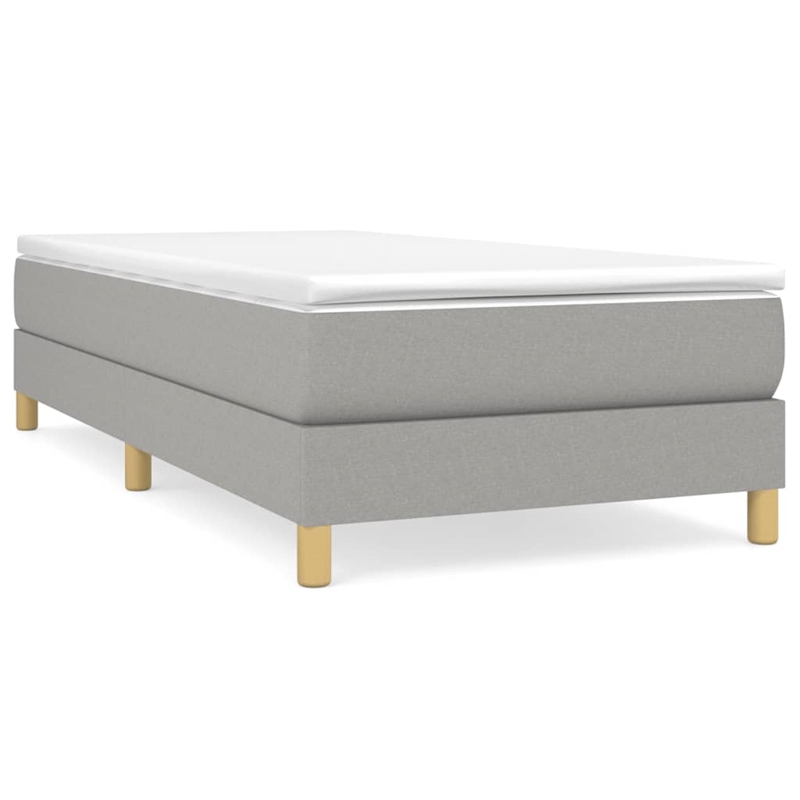 vidaXL Twin Engineered wood Bed Frame in Light Grey
