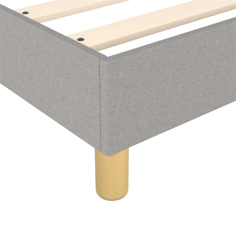 vidaXL Twin Engineered wood Bed Frame in Light Grey
