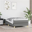 vidaXL Engineered Wood Twin Bed Frame in Dark Grey