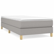 vidaXL Twin XL Engineered Wood Bed Frame in Light Gray