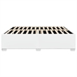 vidaXL King Size Faux Leather Bed Frame in White