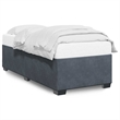 vidaXL Engineered Wood Twin Bed Frame in Dark Gray