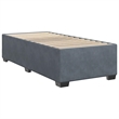 vidaXL Engineered Wood Twin Bed Frame in Dark Gray