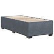 vidaXL Engineered Wood Twin Bed Frame in Dark Gray