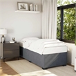 vidaXL Engineered Wood Twin Bed Frame in Dark Gray
