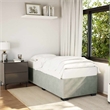 vidaXL Twin XL Engineered Wood Bed Frame in Light Grey