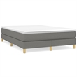 vidaXL Full Engineered Wood Bed Frame in Dark Gray