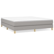 vidaXL King Engineered Wood Bed Frame in Light Gray
