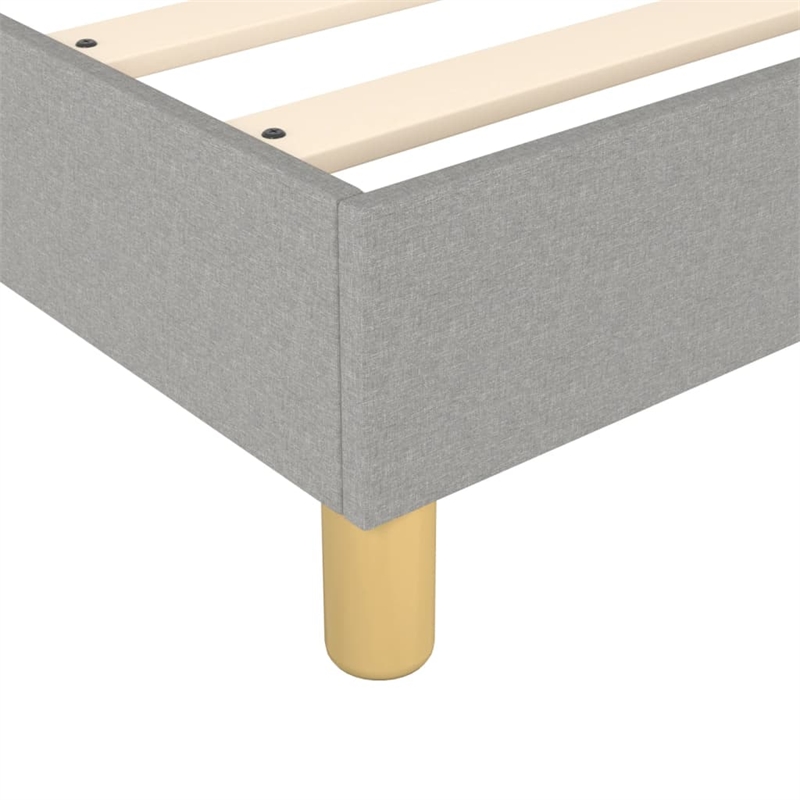 vidaXL King Engineered Wood Bed Frame in Light Gray