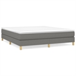 vidaXL King Engineered Wood Bed Frame in Dark Gray