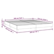 vidaXL California King Engineered Wood Bed Frame in Light Gray