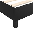 vidaXL Faux Leather Engineered Wood Bed Frame in Black