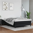vidaXL Faux Leather Engineered Wood Bed Frame in Black
