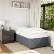 vidaXL Engineered Wood Twin XL Bed Frame in Dark Gray