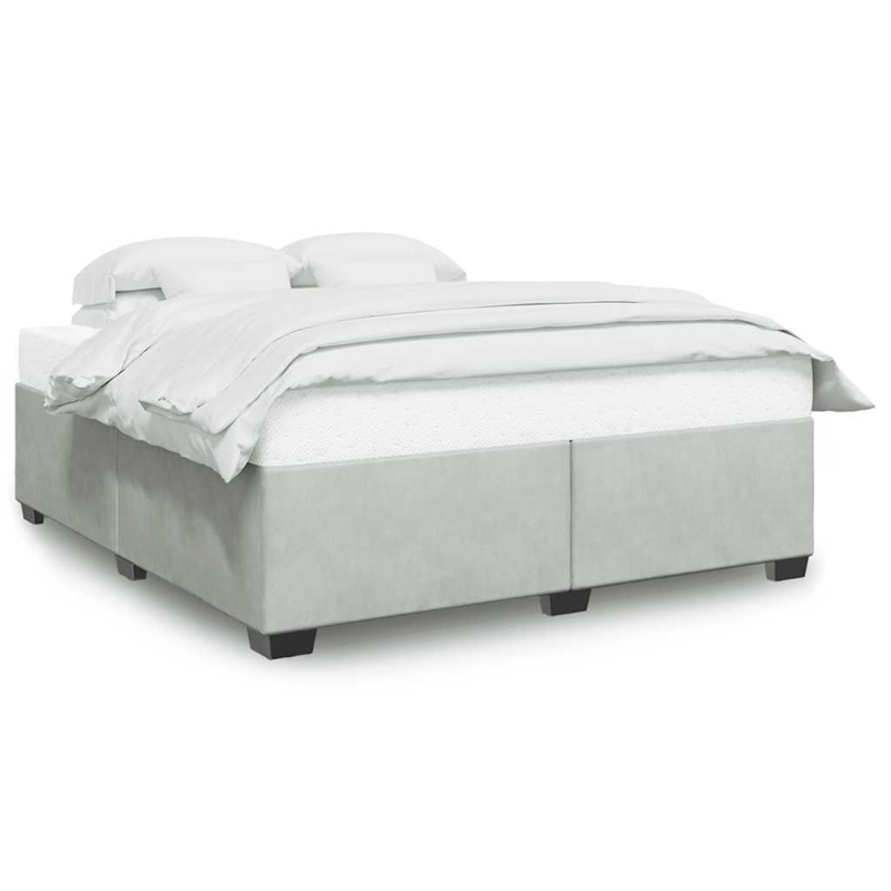 vidaXL California King Bed Frame in Light Gray