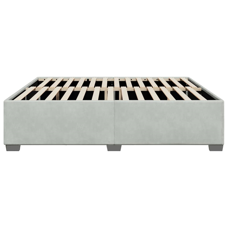 vidaXL California King Bed Frame in Light Gray