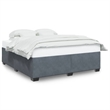 vidaXL Engineered Wood California King Bed Frame in Dark Gray