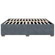 vidaXL Engineered Wood California King Bed Frame in Dark Gray