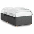 vidaXL Engineered Wood Twin Bed Frame in Dark Gray