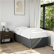vidaXL Engineered Wood Twin Bed Frame in Dark Gray
