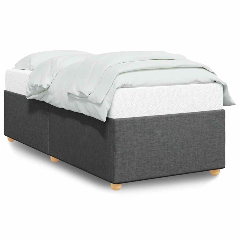 vidaXL Engineered Wood Twin XL Bed Frame in Dark Gray