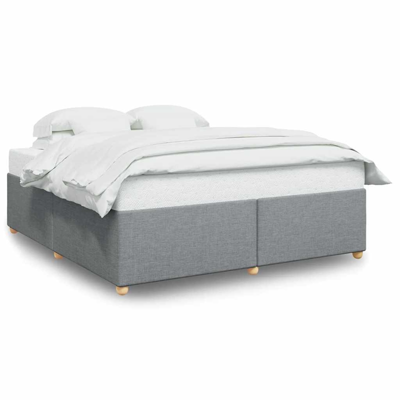 vidaXL California King Bed Frame in Light Gray