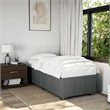 vidaXL Engineered Wood Twin XL Bed Frame in Dark Gray