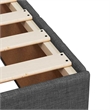vidaXL Modern Engineered Wood Queen Bed Frame in Dark Gray