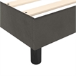 vidaXL Velvet Twin Bed Frame in Dark Gray
