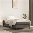 vidaXL Velvet Twin Bed Frame in Dark Gray