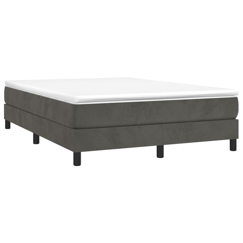 vidaXL Engineered Wood Bed Frame in Dark Grey
